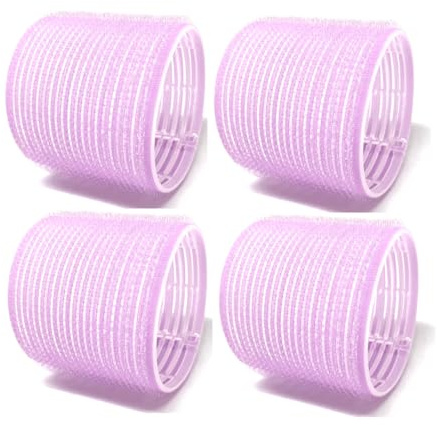 X-Large Self-Stick Hair Grip Curlers Rollers – 4 Pack