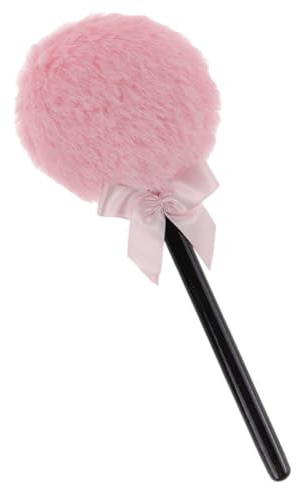 MAGICLULU Borla de Polvo Diseño Varita de Hada y Lazo, Felpa Agradable para Maquillaje Diario, Absorción Fuerte para Polvos Secos y Aplicación Cómoda para Mujeres