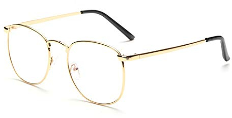 Flydo Gafas de lentes transparentes gafas de lectura decoración para hombres mujeres de moda/gafas retro Lente Transparente Visión Clara