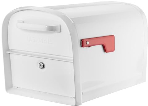 Architectural Mailboxes 6300W-10 Oasis 360 Mailbox, White