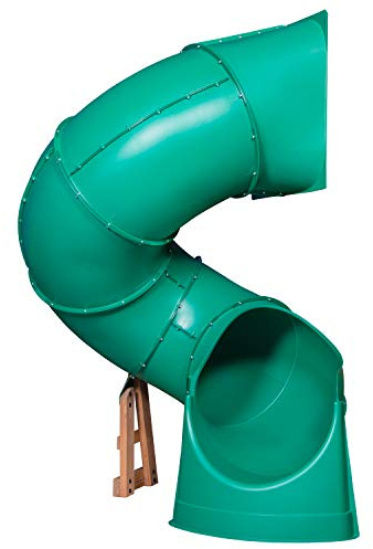 Backyard Discovery Short Spiral Tube Slide - Left Exit, Green