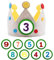 HXHWKEN Corona di compleanno per bambini Corona di Compleanno di Tessuto Corona di stoffa Per Ragazzi e Ragazze con Numeri Intercambiabili 0-9
