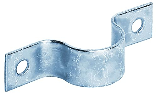 Alberts 216573 Rohrschelle | zum Aufschrauben | galvanisch blau verzinkt | für Rohr-Ø 1 1/4 Zoll