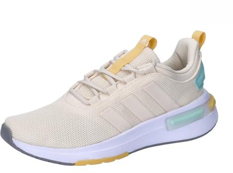 Adidas Damen Racer TR23 Shoes, Wonder White/Wonder White/Aqua, 39 1/3 EU