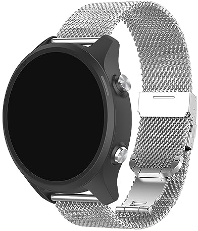 Metall Armband Kompatibel mit Polar Ignite 3/Ignite 2/Unite/Pacer/Pacer Pro Armbänder, Mesh Gewebte Edelstahl Ersatzarmband Uhrenarmband für Damen Herren (Silver, One Size)