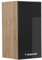Vicco Hängeschrank R-Line, hängender Küchenschrank, Schwarz Hochglanz/Goldkraft Eiche, 30 cm