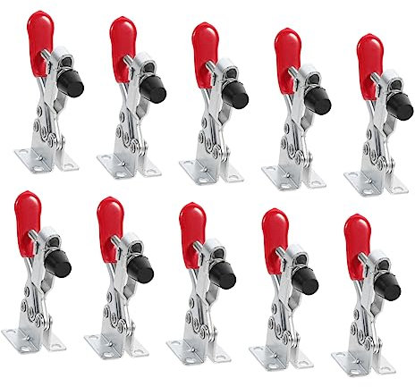 jojofuny 10pezzi Clamp Toggle Orizzontale Per Strumento Per Operazioni Falegnameria Saldatura e Assemblaggio