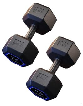 Set Mit 2 Hanteln 7.5 Kg, PVC Und Sandeisen, Gewichte Für Das Fitnessstudio, Rutschfeste Hanteln, Ideal Für Krafttraining Und Heim-Fitnessstudio, Ergonomische Fitnessgewichte.