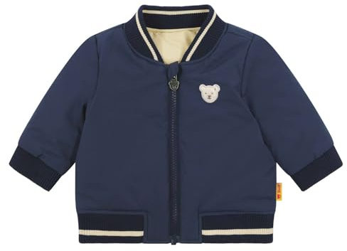 Steiff Wendejacke EU Größe 62 peacoat, Outdoor Wende-Jacke, Übergangsjacke für Frühling Sommer, Kinderjacke 2in1 Wendejacke, warm und bequem, waschmaschinenfest