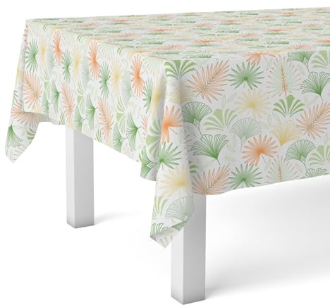 Martina Home Nappe en Toile cirée Palmier Vert 180 x 140 cm