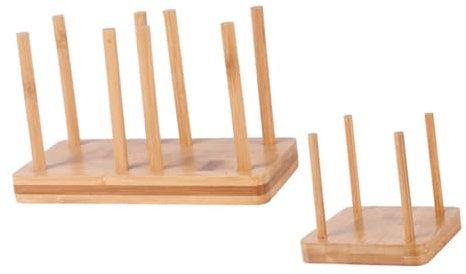 PRETYZOOM Supporto in Legno Per Bicchieri Di Carta 2 Pezzi Dispenser Per Bicchieri Portabicchieri Per Bar Pub Ristoranti Bar Facile Da Usare