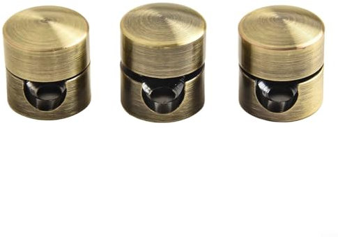 Lot de 3 clips métalliques pour une organisation efficace des câbles et des solutions élégantes d'espace de travail (bronze)