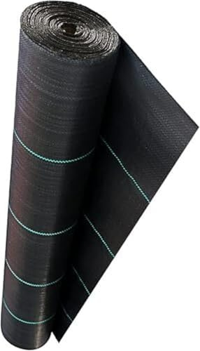 vävda trädgårdar 1,2 x 30 m membran for ogräsbekämpning utomhus, hållbart marktäckare(1.2x76m(4x250ft))