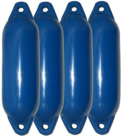 Majoni 4er-Set Bootsfender Star 25 - Farbe blau, Länge 58cm