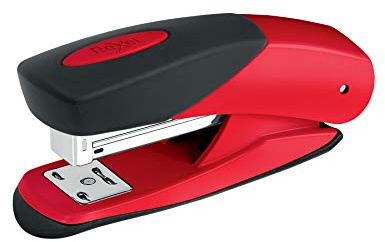 Rexel Choices Matador Half Strip Stapler, 25 Sheet Capacity, Uses 24/6 and 26/6 Staples, Metal Body, Red, 2115688