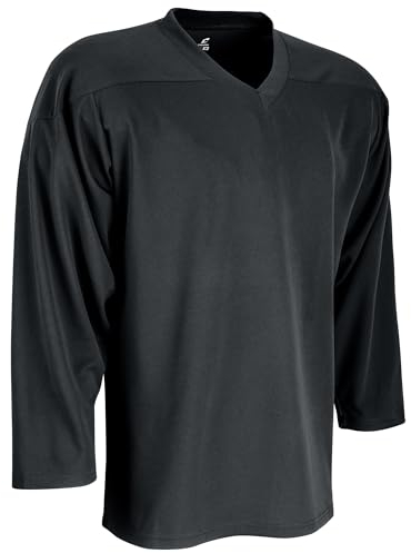 CHAMPRO HJ2YBXS Faceoff polyester hockeytröja, svart, ungdom XS