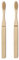 Kikkerland Bambus-Zahnbürsten-Set 2 Stück - Natur - Weich - Unisex-Erwachsene