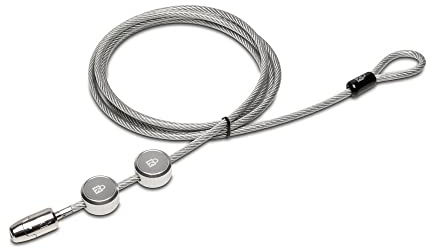 Kensington Kit de Seguridad Portátil para Mac Pro y Pro Display XDR, Dispositivo Anti Robo para Ordenadores, Candado con Cable Flexible de Acero al Carbono de 2.4m - K63150WW