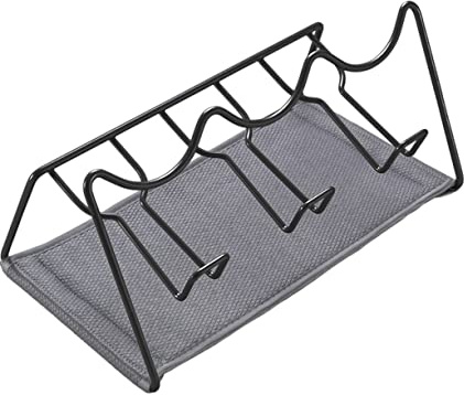 Metaltex Sodatex 3 Lava Flaschenhalter für 3 Flaschen mit Deckelhalter und Auffangtuch, Schwarz