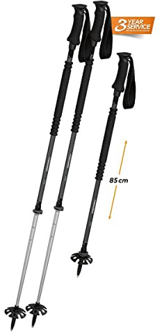 KOMPERDELL Bastone da trekking Ascent TI 2, bastone da sci da trekking, bastone da sci - argento