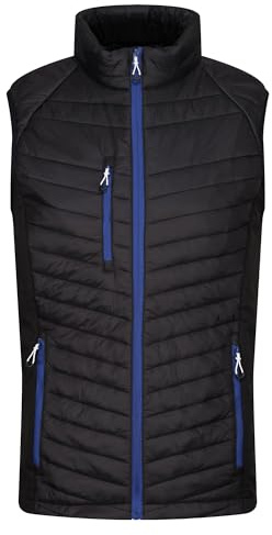 Regatta Professional Mens Navigate Hybrid Gilet Body Warmer, Blk/NewRoyal, M EU