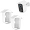 ROKOLOOM Schutzabdeckung Silikonhülle/Schutzhülle/hülle für die eufy Security eufy 2C Cam und eufyCam 2C Pro Sicherheitskamera Schutz vor UV und Regen (Weiß)