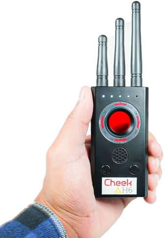 Détecteur Microspie, Détecteur Caméras Cachées et Tracker GPS, Détecteur Anti Espion avec 3 Modes Professionnels (T16 CHECK H6)