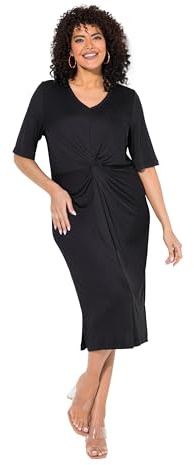 Ulla Popken Donna Abito Nero 54+