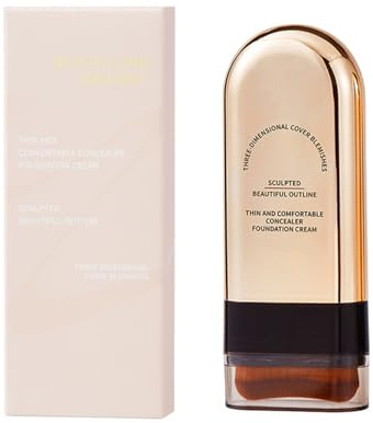 Fond de Teint Stick Magique - Fond de Teint Multifonction Coréen avec Pinceau Intégré, Correcteur et Contour en Un Seul Produit, Formule Hydratante pour Tous Types de Peau (#3, 20g)