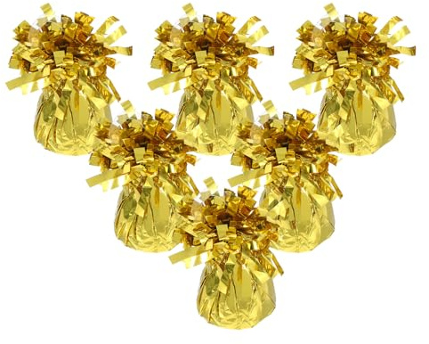 LIFKOME 6 St Ballongvikt Block i Guld Stabil Dekorationsbas för Ballongbågar för Bröllop Examensfester Bridal Shower och Festliga Evenemang