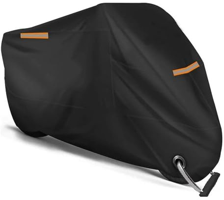 Protección contra Clima para Royal Enfield para Bala para Meteor para Clásica Funda Lluvia para Moto 350 500 Protector Impermeable Exterior Polvo(XXL para 211-220cm)