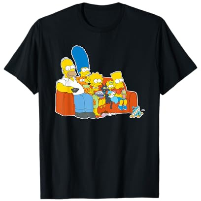 The Simpsons Homer Marge Maggie Bart Lisa Simpson Couch T-Shirt