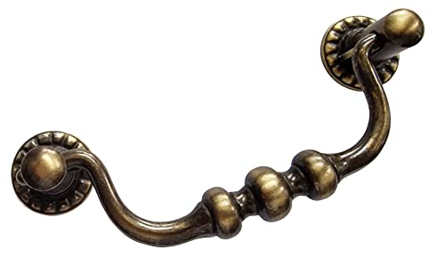 Universal Hardware Poignée de tiroir vintage en laiton massif avec col de cygne 470