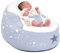 rucomfy Beanbags Gaga Baby Bean Bag Support Chair Lounger with Safety Harness for 0-6 Month Old - Pre Filled Safe Cuddle Soft Recliner Seat for Newborn Babies - Machine Washable (Dusk Blue)