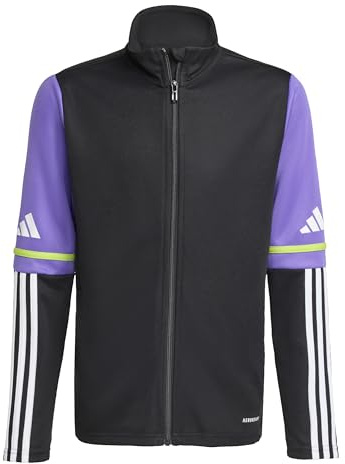 adidas Unisex Kids SQUADRA25 TRAINING JACKET KIDS, black/purple rush, 9-10 Years