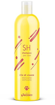 Record - Shampoo per cani e gatti. Protettivo ed emolliente, dona una lucentezza speciale al pelo e lo rende morbido e setoso | Olio di Visone, 250 ML
