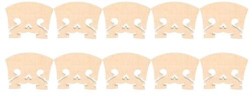 Mtlavishness 10 st violinbroar Utmärkt lönnträ som säkerställer lång hållbarhet och utmärkt ljudöverföringsprestanda för barockstilvioler ca 5,2 x 4,13 cm LXW