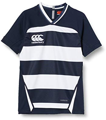 Canterbury Camiseta de Rugby Vapodri Evader Hooped para niño, tecnología Vapodri, Ajuste atlético Profesional, Duradera (Paquete de 1)