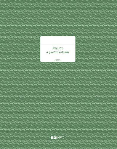 Edipro E2783 Registre 4 colonnes 96 pages F.To 31 x 24,5