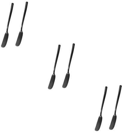 Housoutil 6 Pz Spalmatore Di Burro Gadget Da Cucina Da Burro Spatola Per Sandwich Spatola Coltello Da Burro Spatola Per Crema in Acciaio Inox Taglia Burro Colazione Glassa