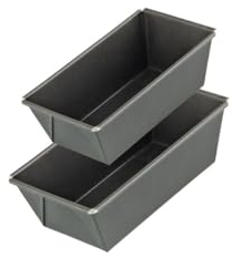 Zenker 9916650 Ensemble de 2 moules à cakes 20 cm et 16 cm, moule à cake, moule à gâteaux rectangulaires, moule a gateau, moule rectangle, Acier, 20,5 x 11,5 x 7 cm