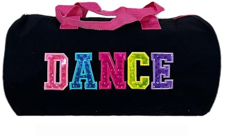 Borsa da danza carina per ragazze, borsa sportiva, borsa a mano, borsa a tracolla, borsa da ginnastica per ballerine, per ragazze danzatrici, Rosa, M