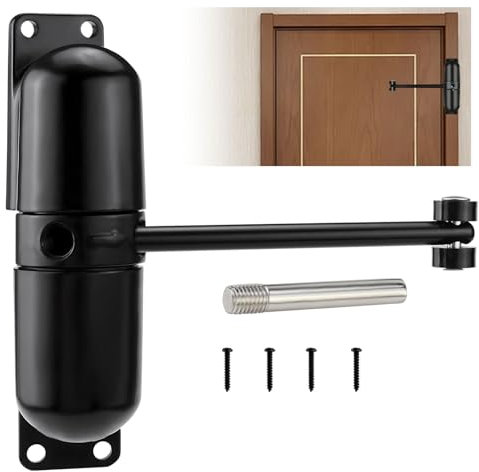 Ferme Porte à Ressort en Acier Massif Hydraulique Réglable Ressort de Traction Fermeture Automatique