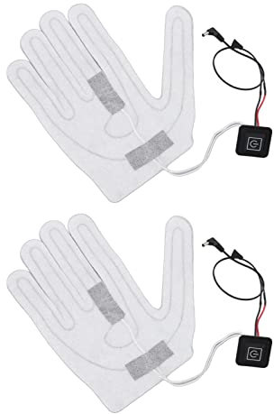 Yosoo Health Gear Handschuhe Heizelement, 2 Stück, Elektrisches Heizkissen für Handschuhe, Verstellbare Heizung, Ersatz Elektro Heizkissen für Winterhandschuhe, Outdoor Sport