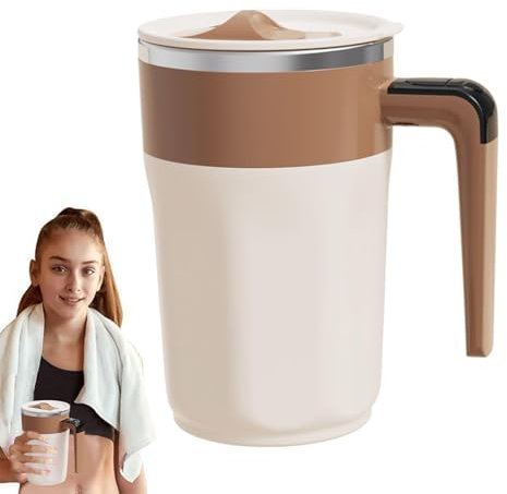 Tazza da caffè con agitazione magnetica automatica, bottiglia di agitazione proteica elettrica | Bicchiere miscelatore elettrico ad alta velocità da 400 ml,Tazza di miscelazione elettrica portatile ad