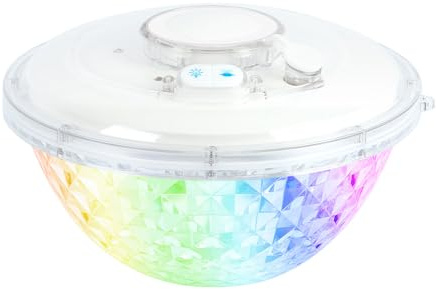 topool Fontana Solare LED Galleggiante per Piscina e Giardino, Illuminazione Multicolore, Getto Fino a 110 cm, IP68 Impermeabile, Batteria 4000 mAh