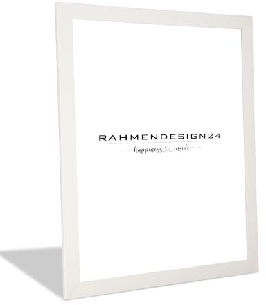 Rahmendesign24 Cornice Portafoto Cornice per Puzzle | Bianco (Opaco) 60x60cm | Moderna Cornice Portafoto per Foto, Poster, Puzzle e Certificati | Cornice da Galleria Cornice a Cambio Rapido Cornice