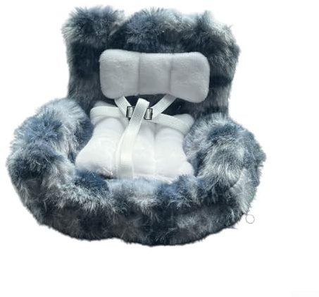 Asiento de coche de muñeca de 18 cm para soporte de ventilación de coche, asiento de seguridad de muñeca de personaje de felpa con clip, artículo decorativo para muñecas (B)
