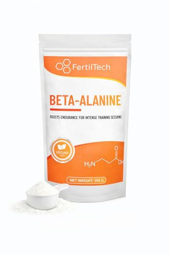 Beta-alaninpulver 350 g - 116 portioner (3 månader) - renhet ≥ 99 % - hög kvalitet - inga tillsatser - aromfri - vegan - GMO-fri - förpackad i Frankrike