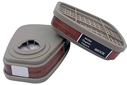 RANKSING 6001 Organische Dampffilterkartuschen schützen vor Staubgasen, Dämpfen, Asbesten, organischen Dämpfen, Chemikalien beim Lackieren, Sprühen, Schleifen, Schweißen, Bauarbeiten und Arbeiten PSA